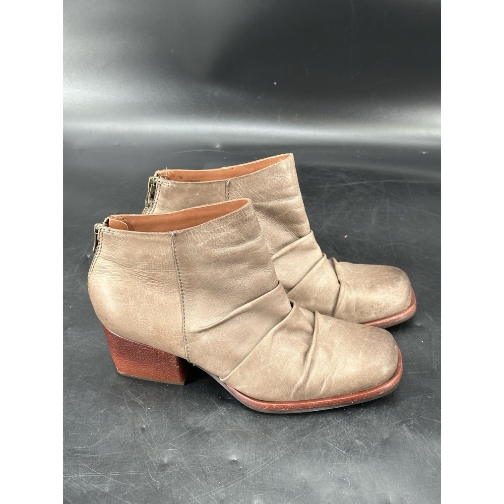 Kork Ease Kissel Boot Ruched Ankle Bootie SZ 7 M Rustic Brown Boots - Picture 6 of 11